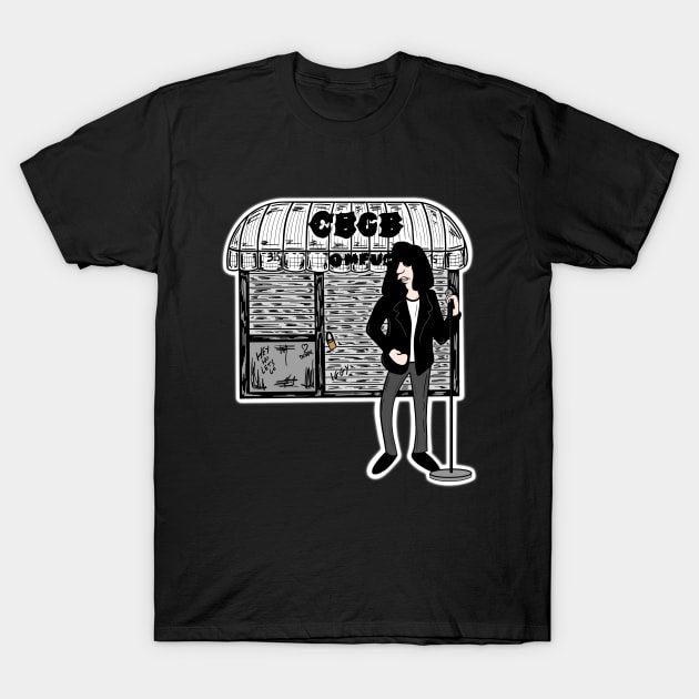 CBGB Punk Rock Music T-Shirt by Jamie Collins